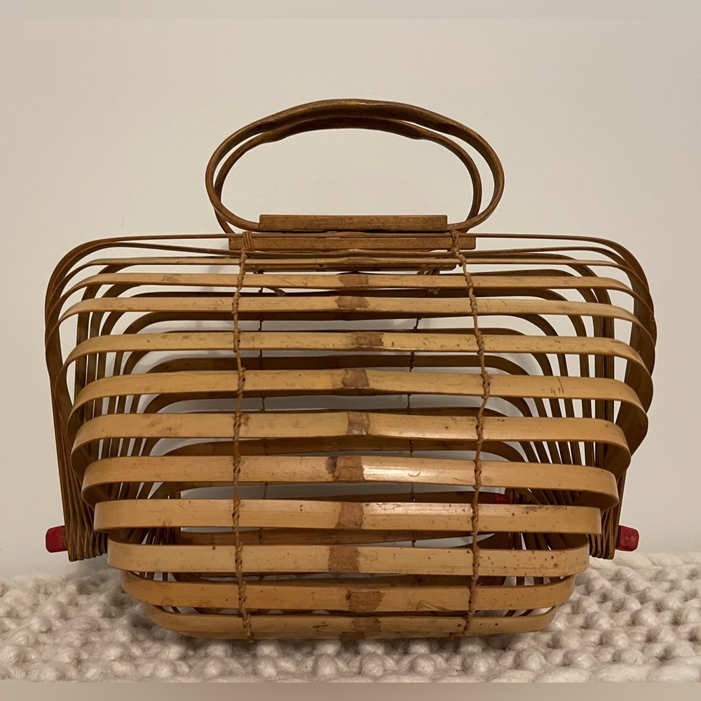 Vintage Bamboo Purse - Picture 2 of 6